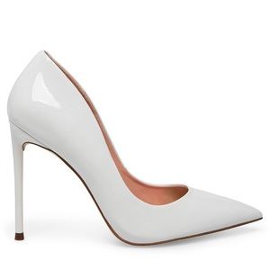 Steve Madden VALA Pumps - White Patent - 9
